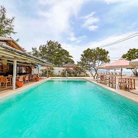 Bungalow Cafe Gili Beachfront Gili Meno Bagian luar foto